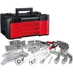 CRAFTSMAN 230-Piece Standard (SAE) and Metric Polished Chrome Mechanics Tool Set with Hard Case | Lowe's