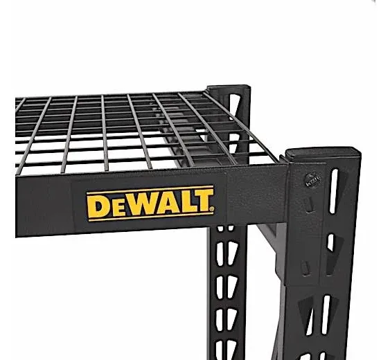 DeWalt 6-Foot Tall Black Frame 4 Shelf Industrial Storage Rack