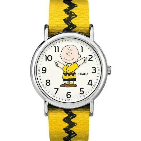 Timex Weekender Peanuts Charlie Brown Nylon Watch