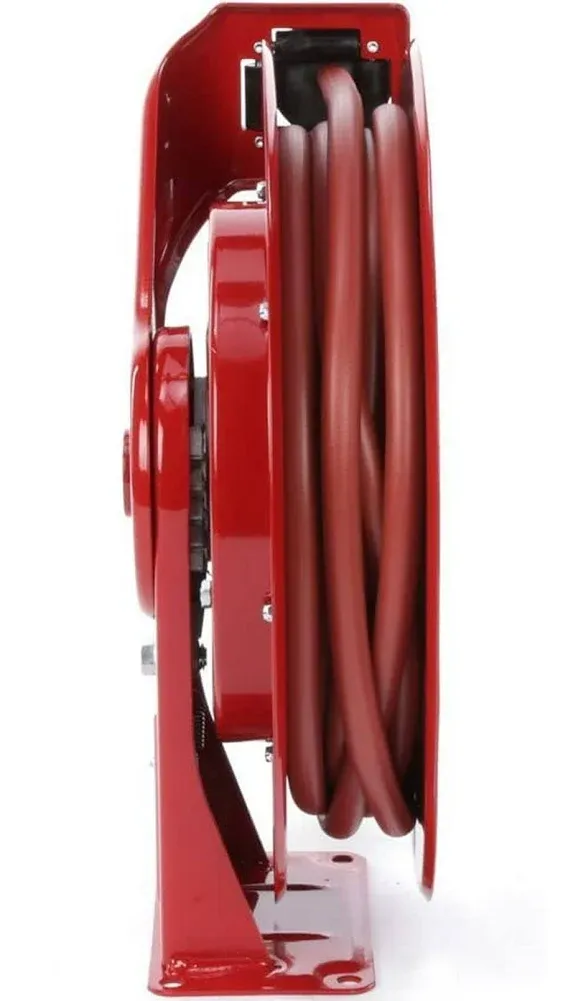 Reelcraft 7650 OLP Series 7000 3/8" x 50' Low Pressure Premium-Duty Hose Reel