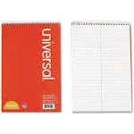 Universal Gregg Ruled Steno Spiral Notebook, White - 80 sheets