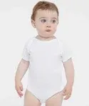 Rabbit Skins 4424 Infant Fine Jersey Bodysuit - White