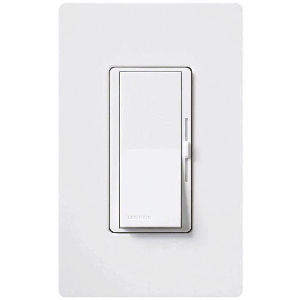 Lutron Diva 3-Speed Fan Control with Wallplate, Single-Pole/3-Way, 1.5 Amp, White (DVWFSQ-FH-WH) DVWFSQ-FH-WH