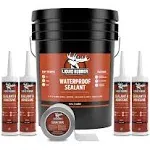 Ultimate Waterproof Sealant - Liquid Rubber Protection Black / Waterproof Sealant Roof Kit - 5 Gallon (18.9L)