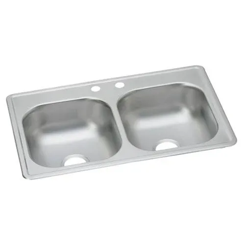 DSE233224 Elkay Dayton Double Bowl Kitchen Sink