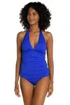 NWOT La Blanca 10 Island Goddess Halter Tankini Top Swimsuit Top 115316