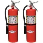 Amerex B456 Wall Mount ABC Dry 10 lb. Fire Extinguisher - Set of 2