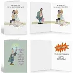 Stonehouse Collection Funny Birthday Cards for Women- Full Color Greeting Inside! - Bulk Set Birthday Cards - Boxed Birthday Cards with Greeting