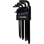 CRAFTSMAN Hex Key Allen Wrench Set with Ball-End, Torx, 10 Piece (CMHT26031)