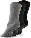 Gripjoy Men's Crew Socks with Grips (Pack of 3)