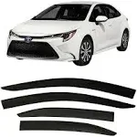 2019-2024 Tape-On Side Window Visor Deflectors for Toyota Corolla Sedan L LE ...