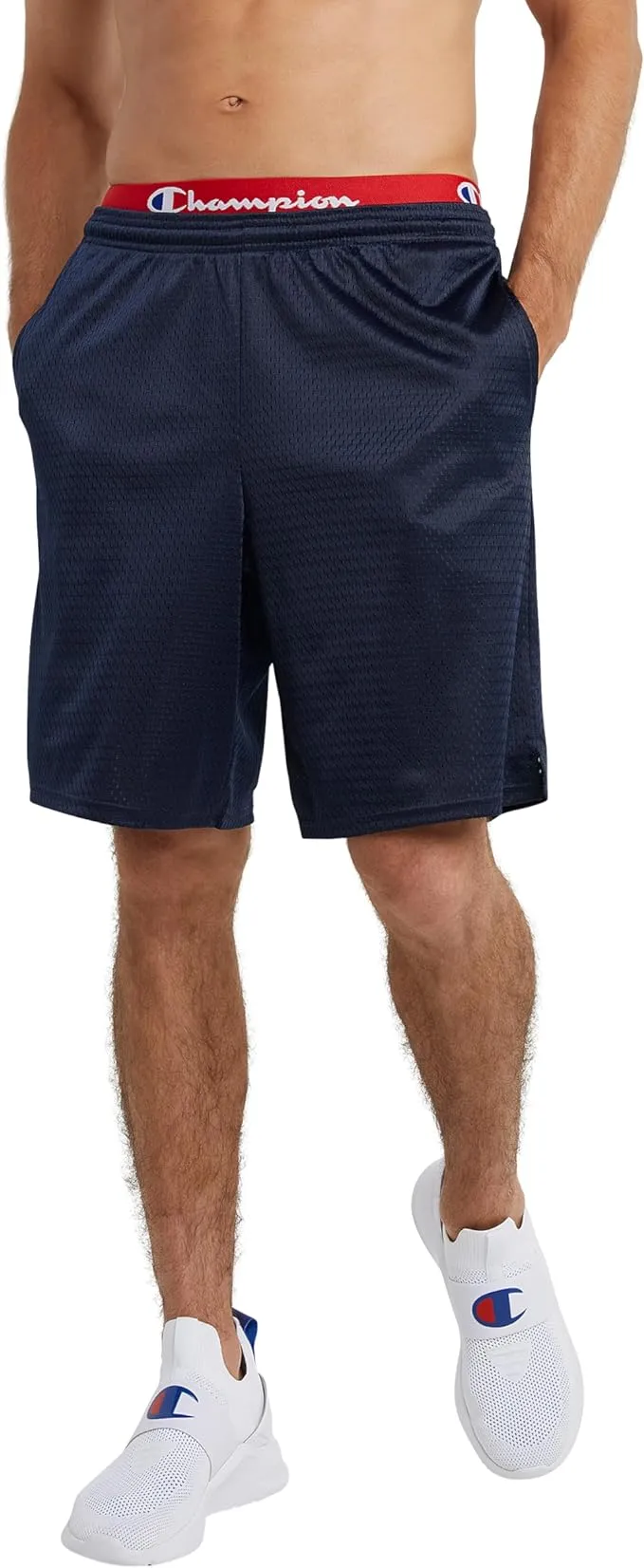 Champion Men's Mesh Shorts, XL, Navy