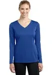 Sport-Tek LST353LS - Ladies Long Sleeve PosiCharge Competitor & V-Neck Tee L True Royal