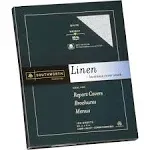 Southworth 25% Cotton Linen Business Cover Stock - Letter - 8.50" x 11" - 65 lb - Recycled - Linen, Textured - 100 / Pack - Ivory