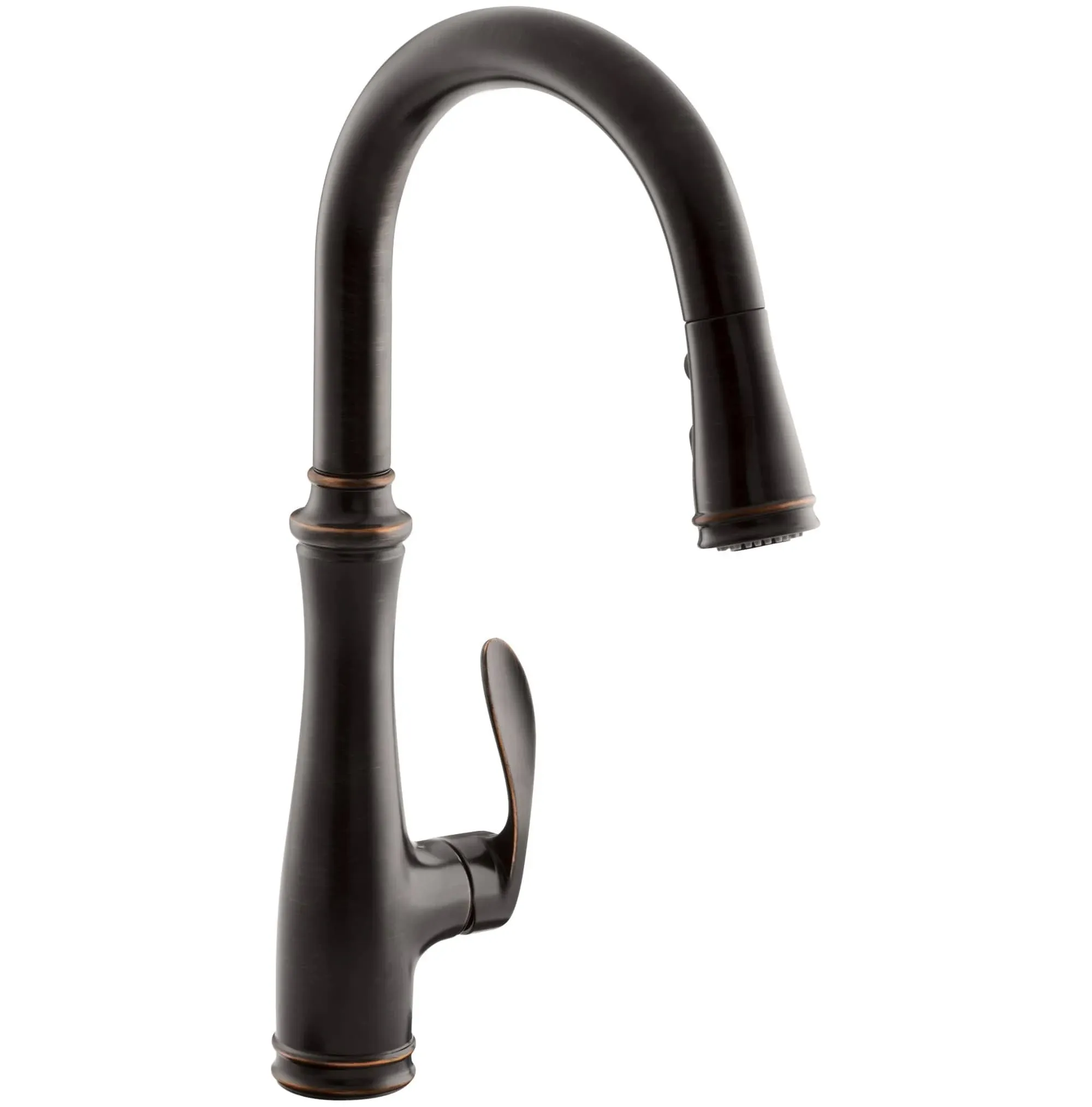 KOHLER K-560-2BZ BELLERA, Kitchen Sink Pull Down Sprayer, 3-Spray Faucet.375, Oil-Rubbed Bronze