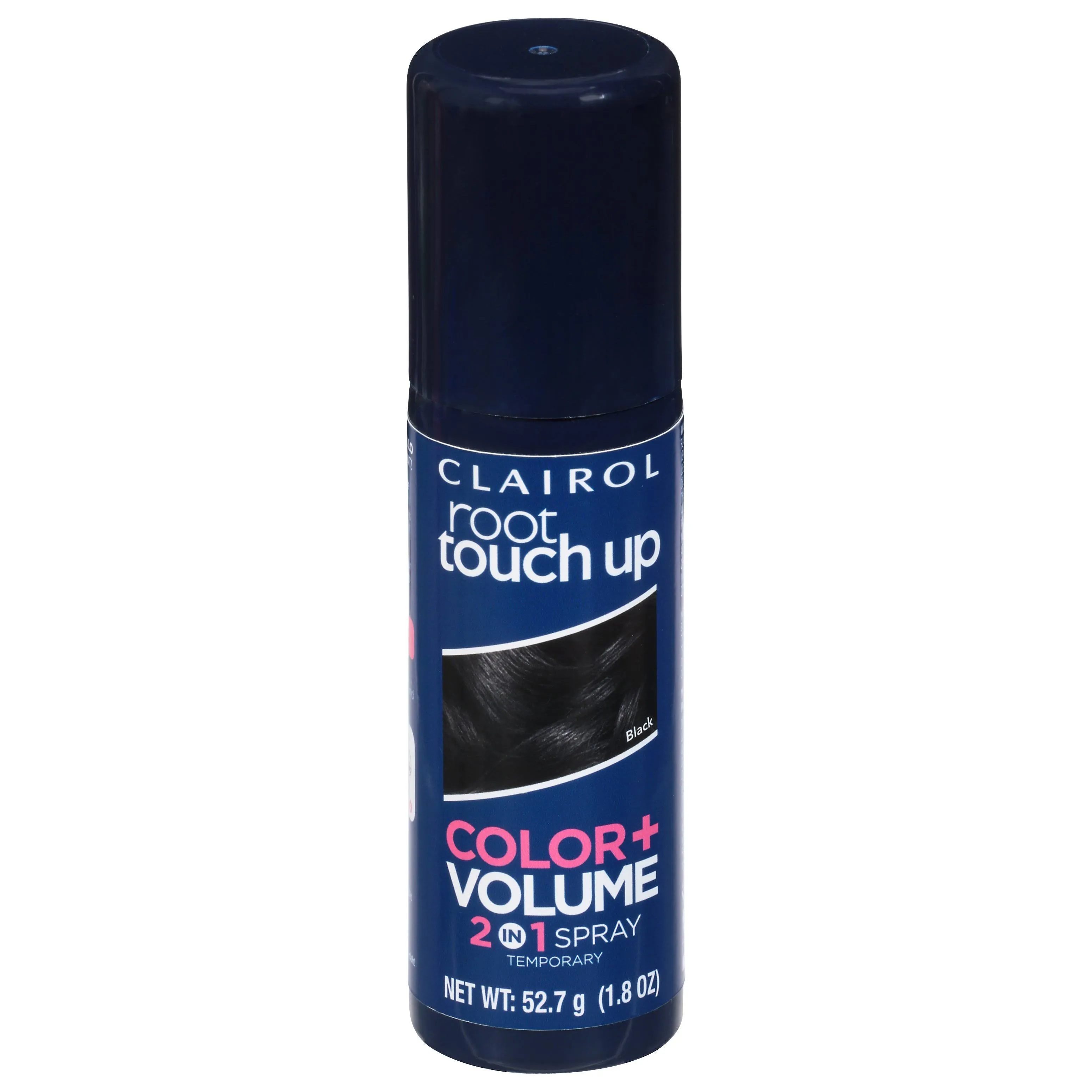 Root Touch Up Color + Volume Spray, 2 in 1, Temporary, Black 1.8 oz