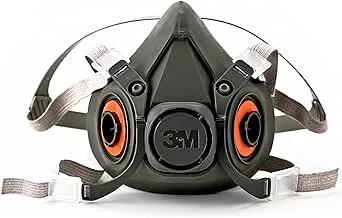 3M Half Facepiece Reusable Respirator 6300, Gases, Vapors, Dust, Paint, Cleaning, Grinding, Sawing, Sanding, Welding, Large