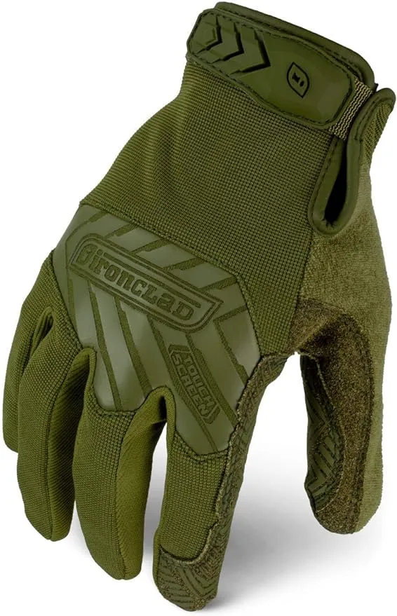 Iron Clad IEXT-GODG-04-L Tactical Grip Glove OD Green