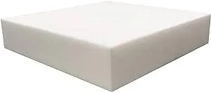 Foamrush 6" x 24" x 27" Upholstery Foam High Density Firm Foam Soft Support (Chair Cushion Square Foam for Dinning Chairs,