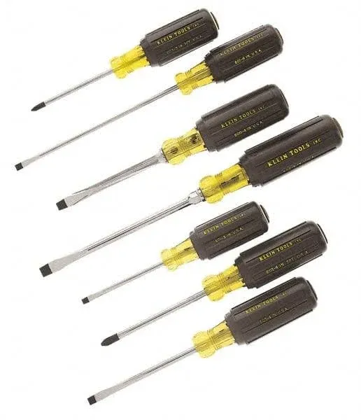 Klein Tools 7 Piece Cushion-Grip Screwdriver Set 85076