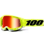 100% Racecraft 2 Goggles Yellow Mirror Red Lens