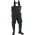 Frogg Toggs Cascades 2 - Ply Poly/Rubber Cleated Bootfoot Chest Waders Green 7