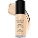 Milani Conceal + Perfect Foundation + Concealer, 2-in-1, Porcelain 00A - 1 fl oz