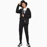 Nike Boys' Sportswear Full-Zip Tech Fleece Hoodie, Large, Black/Black/Black