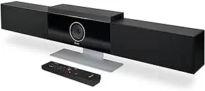 Poly Studio 4K USB Video Conference System (Plantronics) - Camera, Microphone, & Speaker Bar for Small & Medium Conference Rooms - Auto Framing & Tracking - Teams/Zoom Certified - Amazon Exclusive