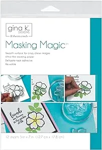 Gina K Designs Masking Magic Sheets 5"x7" 12/Pkg