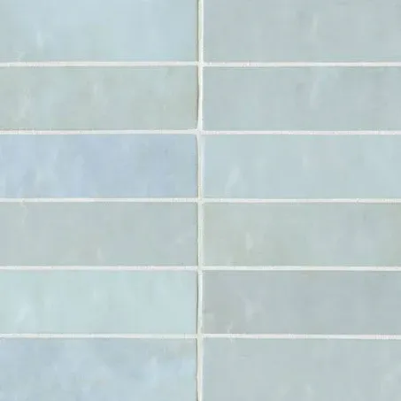 Bedrosians Cloe Baby Blue 2-1/2-in x 8-in Glossy Ceramic Subway Wall Tile (10.64-sq. ft/ Carton)