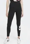 Nike Sportswear Essential High Rise Leggings 'Black White' S