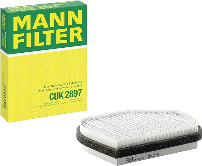 Mann Filter CUK 2897 Cabin Filter With Activated Charcoal for select Mercedes-Benz models