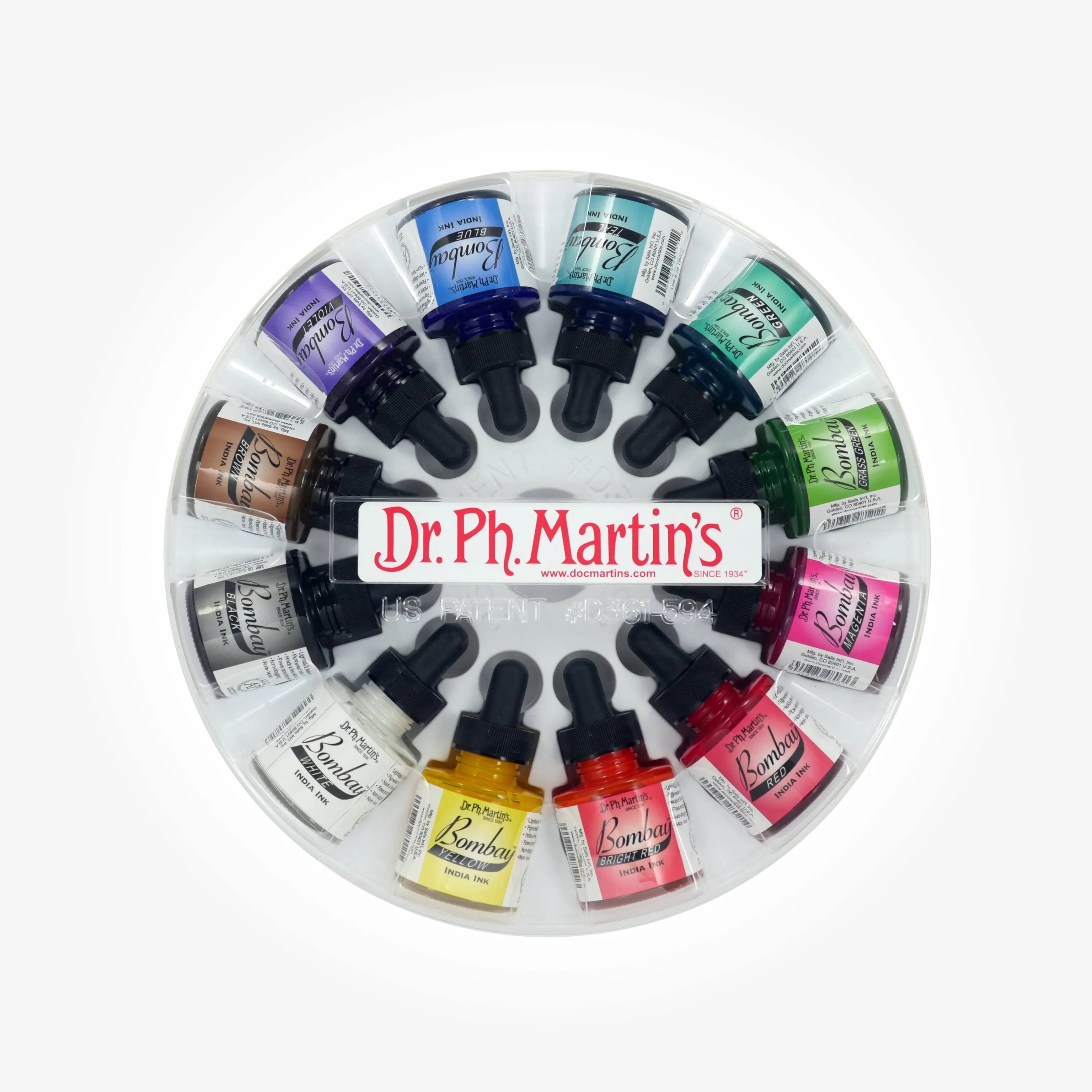 Dr. Ph. Martins Bombay India Ink Set 1 Ink Set 1.0 oz Set 1 Colors 1 Set of