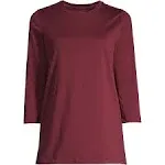 Lands' End Women's 3/4 Sleeve Cotton Supima Tunic