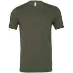 Bella + Canvas unisex Triblend Tee (Military Green Triblend, S)