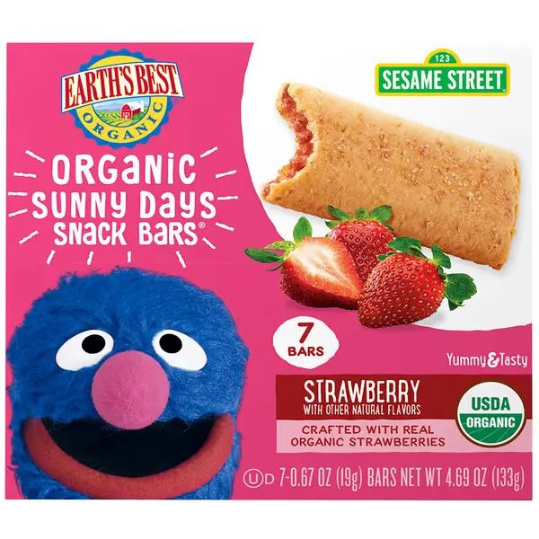 Earth's Best Organic Snack Bars Strawberry Sunny Days