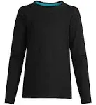 Hanes Girls' Long-Sleeve Crewneck T-Shirt-OK123