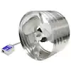 1600 CFM Silver Electric Powered Gable Mount Electric Attic Fan