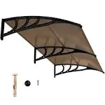 Outdoor Front Door Patio Overhang Awning for Sunlight Rain Snow Wind Protection-80 x 40 inch | Costway