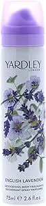 English Lavender by Yardley London Refreshing Body Spray (Unisex) 2.6 oz for Women