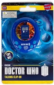 Doctor Who TARDIS Talking Clip On Keychain - Pocket Pal &amp; Backpack Keyring