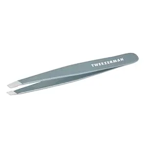 Tweezerman Exclusive Mist Blue Slant Tweezer - Hair Removal Tweezers, Stainless Steel