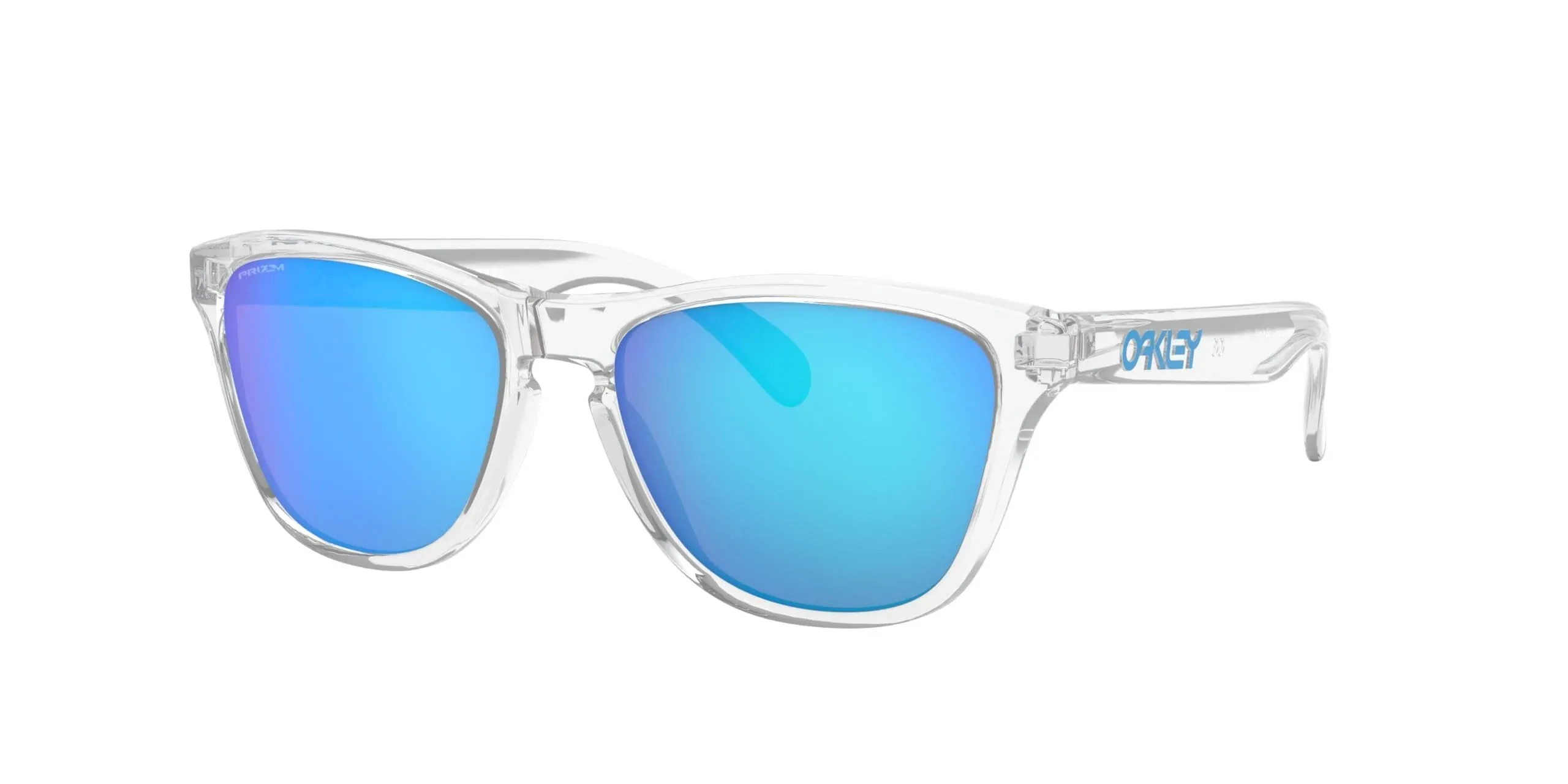 Oakley Frogskins XS, Polished Clear Prizm Sapphire Sunglasses