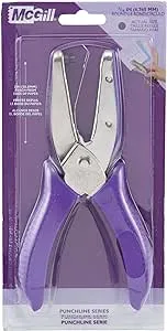 McGill 2" Reach Punchline Hole Punch, 3/16 Inch Round, Chrome/Purple (MCG53600C)