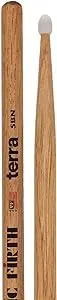 Vic Firth 5BTN Terra Wood Drumsticks, Nylon Tip