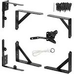 GoldOrcle Anti Sag Gate Kit Heavy Duty No Sag Kit Gate Corner Brace Bracket f...