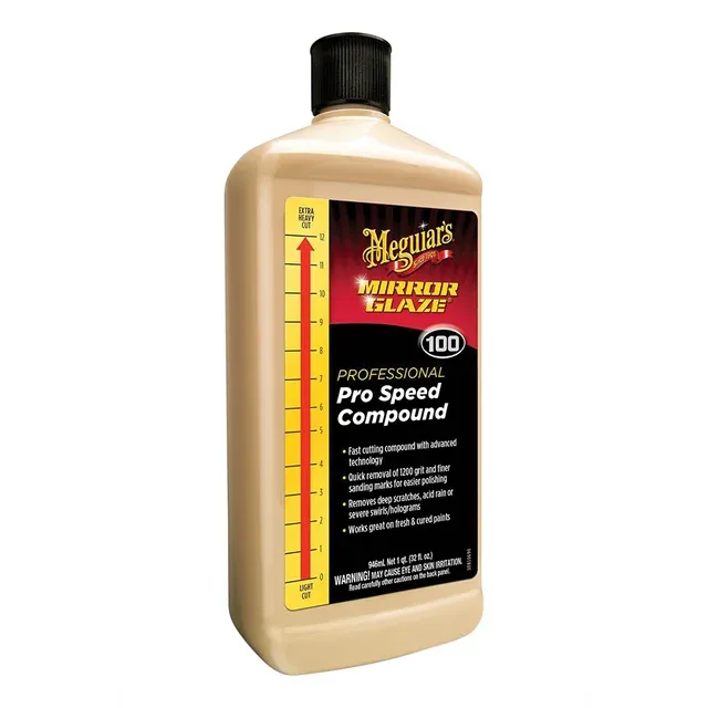 Meguiars Mirror Glaze Pro Speed Compound, 32 oz.