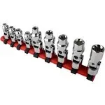 9912 1/4-Inch Drive Universal External Star Socket Set, 1/4-Inch - 3/8-Inch, 9-P