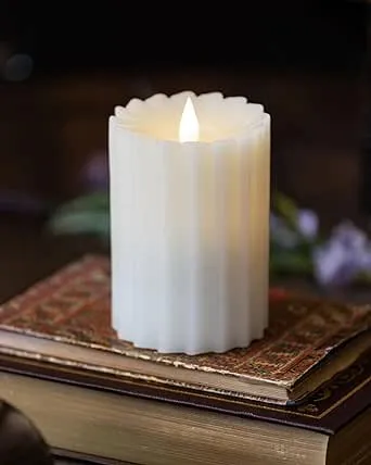 Sutton Fluted Motion Flameless Candle 3 x 5